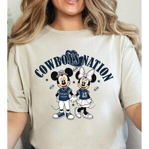 Disney Mickey Minnie Football T-shirt, Disney Dallas Football Fan 05